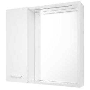 AQUALINE ZOJA/KERAMIA FRESH STRIP galerka s LED osvětlením, 60x60x14cm, levá, bílá 45021S obraz