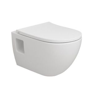 OLSEN SPA Závěsné WC TIBERA RIMLESS, se sedátkem Soft-close, přiznaná montáž OLKZT1055 obraz
