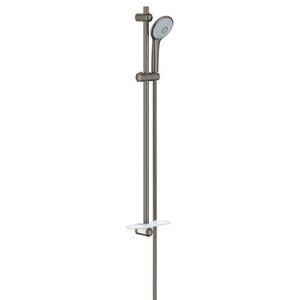 GROHE Euphoria Sada sprchové hlavice Massage 110, tyče a hadice, 3 proudy, kartáčovaný tmavý grafit 27226AL1 obraz