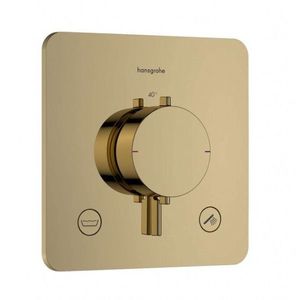 HANSGROHE Ecostat Comfort Q Termostatická baterie pod omítku, pro 2 spotřebiče, leštěný vzhled zlata 33717990 obraz
