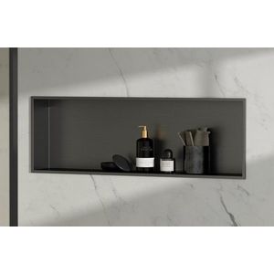 SAPHO DENBO zapuštěná police do obkladu, 810x270, nerez, gun metal 1301-82B obraz