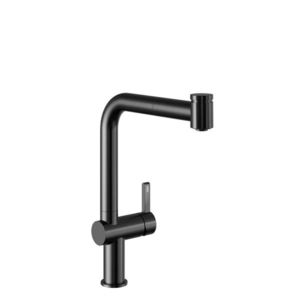 Dřezová baterie KWC Bevo E, 125355, Industrial Black 125355 obraz