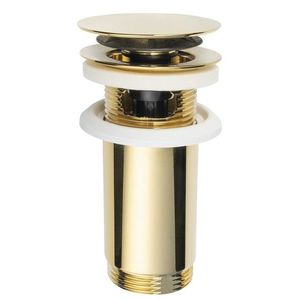 Omp Tea Umyvadlová výpust 5/4“, click-clack, velká zátka, max 80, zlato 7533.370.5.3 obraz