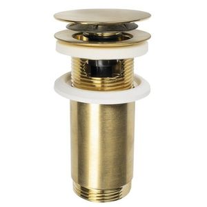 Omp Tea Umyvadlová výpust 5/4“, click-clack, velká zátka, max 80, zlato mat 7533.370.5.36 obraz