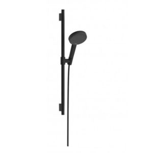 HANSGROHE Raindance Alive Select S Set sprchové hlavice, tyče a hadice, 3 proudy, EcoSmart, matná černá 24602670 obraz
