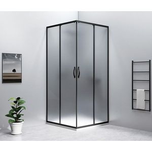 GELCO SIGMA SIMPLY BLACK Čtvercový sprchový kout 900x900 sklo BRICK, GS2490B-GS2490B GS2490B-GS2490B obraz