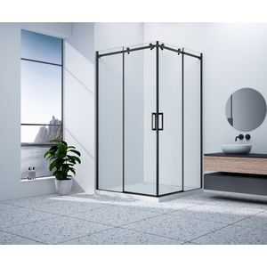 GELCO DRAGON BLACK čtvercový sprchový kout 800x800 čiré sklo, GD4280B-GD4280B GD4280B-GD4280B obraz