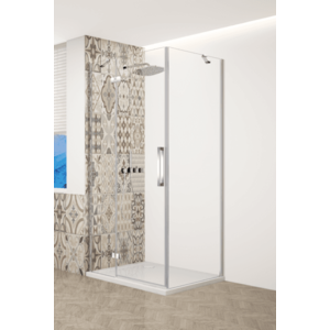 GELCO TRINITY CHROM čtvercový kout 800x800 levý, čiré sklo, GT5680-80CL-CH GT5680-80CL-CH obraz