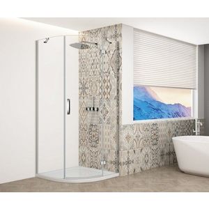GELCO TRINITY CHROM čtvrtkruhový kout 900x900 pravý, čiré sklo, GT6590CR-CH GT6590CR-CH obraz