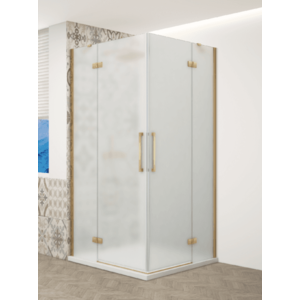 GELCO TRINITY GOLD obdélníkový kout 900x1200 rohový vstup, matné sklo, GT2290-12M-G GT2290-12M-G obraz
