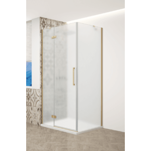 GELCO TRINITY GOLD obdélníkový kout 1200x900 levý, matné sklo, GT5612-90ML-G GT5612-90ML-G obraz