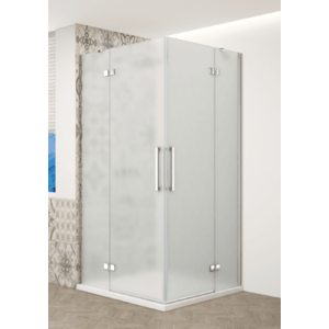 GELCO TRINITY CHROM obdélníkový kout 900x1200 rohový vstup, matné sklo, GT2290-12M-CH GT2290-12M-CH obraz