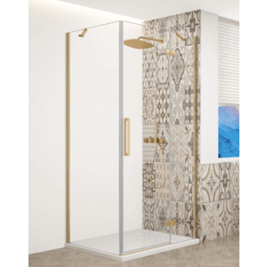 GELCO TRINITY GOLD čtvercový kout 900x900 pravý, čiré sklo, GT5690-90CR-G GT5690-90CR-G obraz