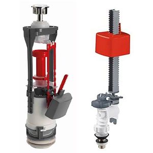 SAPHO Splachovací souprava s DUAL tlačítkem, spodní napouštění 1/2", chrom SSUV25 obraz