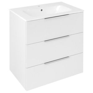 SAPHO CIRASA umyvadlová skříňka 69, 8x75x46cm, 3x zásuvka, bílá lesk CR731-3030 obraz
