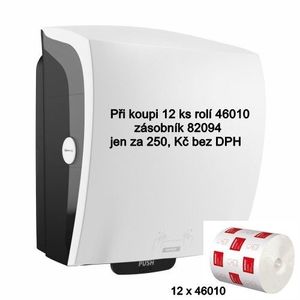 AKCE Zásobník papírových ručníků KATRIN 82094 plus 2x6 rolí 97425 (náhrada za 46010) EG991 obraz