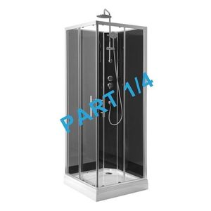 AQUALINE GRANVIK sprchový box 800x800x2180 komponent 1/4 sprchová vanička, bílá 16-080-09-11-00 obraz