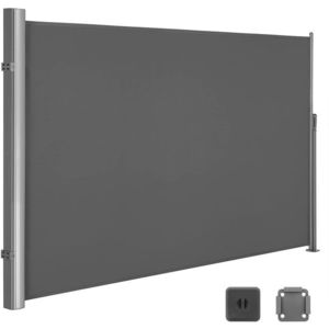 SONGMICS Boční markýza Orrine 180x400 cm tmavě šedá obraz