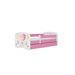 Kocot kids Dětská postel Babydreams balón růžová, varianta 70x140, bez šuplíků, bez matrace obraz