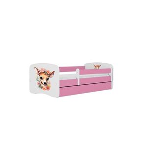 Kocot kids Dětská postel Babydreams Bambi růžová, varianta 70x140, bez šuplíků, bez matrace obraz