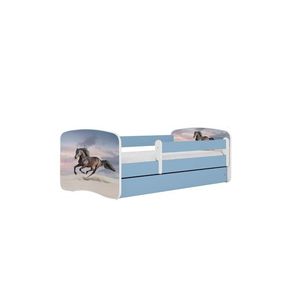 Kocot kids Dětská postel Babydreams běžící kůň modrá, varianta 70x140, bez šuplíků, bez matrace obraz
