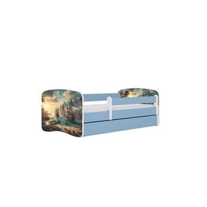 Kocot kids Dětská postel Babydreams loď modrá, varianta 70x140, bez šuplíků, bez matrace obraz