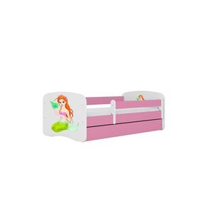 Kocot kids Dětská postel Babydreams mořská panna růžová, varianta 70x140, bez šuplíků, bez matrace obraz