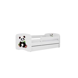 Kocot kids Dětská postel Babydreams panda bílá II, varianta 70x140, bez šuplíků, bez matrace obraz