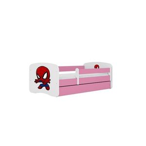 Kocot kids Dětská postel Babydreams Spiderman růžová, varianta 70x140, bez šuplíků, bez matrace obraz