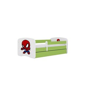Kocot kids Dětská postel Babydreams Spiderman zelená, varianta 70x140, bez šuplíků, bez matrace obraz