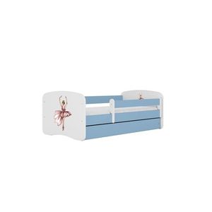 Kocot kids Dětská postel Babydreams tanečnice modrá, varianta 70x140, bez šuplíků, bez matrace obraz