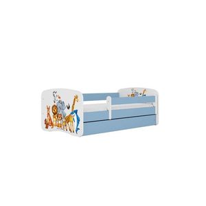 Kocot kids Dětská postel Babydreams zvířátka modrá, varianta 70x140, bez šuplíků, bez matrace obraz