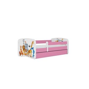 Kocot kids Dětská postel Babydreams zvířátka růžová, varianta 70x140, bez šuplíků, bez matrace obraz