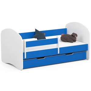 Ak furniture Dětská postel SMILE 140x70 cm modrá obraz