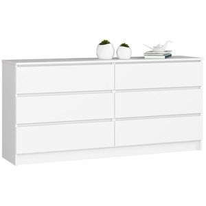 Ak furniture Komoda Rollo V 160, 4 cm bílá matná obraz