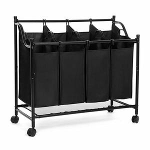 SONGMICS Koš na prádlo Zoe 4x35 L černý obraz
