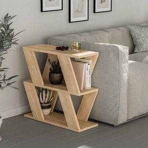 Odkládací stolek Houseland Lazena dub přírodní obraz