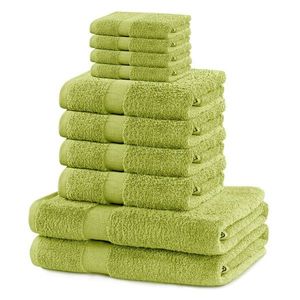 Sada ručníků DecoKing Kunis světle zelených, velikost 2*70x140+4*50x100+4*30x50 obraz
