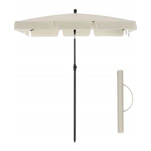 SONGMICS Zahradní slunečník s ochranným obalem Royal 200x125 cm krémový obraz