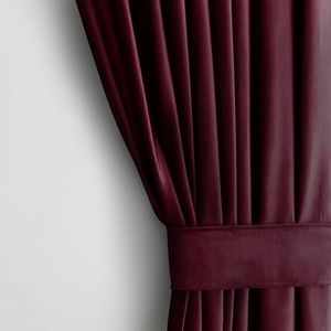 Závěs AmeliaHome Velvet 140x270 cm vínový, velikost 140x270 obraz