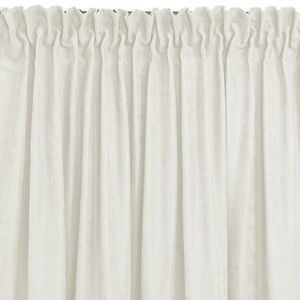 HOMEDE Závěs MILANA klasická transparentní dračí páska 5 cm s třásněmi 3 cm krémový, velikost 140x175 obraz