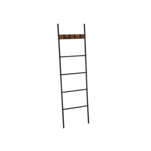 SONGMICS Žebřík na ručníky Vasagle COZY černý obraz