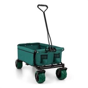 DURAMAXX Zelený ruční skládací vozík The Green Bollerwagen, 70 kg, 90 l, široká kola 10 cm obraz