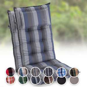 Blumfeldt Sylt, čalouněná podložka, podložka na židli, podložka na výše polohovací křeslo, polštář, polyester, 50 × 120 × 9 cm, 2x čalounění obraz
