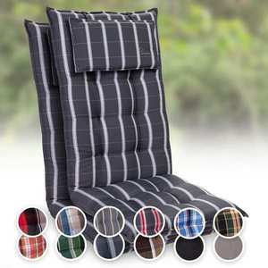 Blumfeldt Sylt, čalouněná podložka, podložka na židli, podložka na výše polohovací křeslo, polštář, polyester, 50 × 120 × 9 cm, 2x podložka obraz