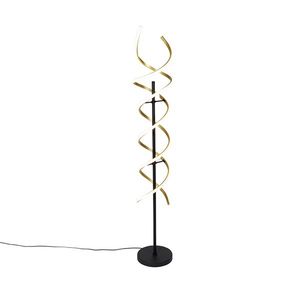 Stojací lampa zlatá vč. LED 3-stupňový stmívač v Kelvinech - Henk obraz