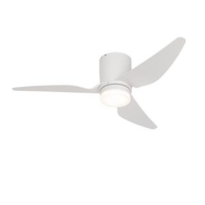 Stropní ventilátor bílý 123 cm vč. LED stmívatelný s dálkovým ovládáním - Patty obraz