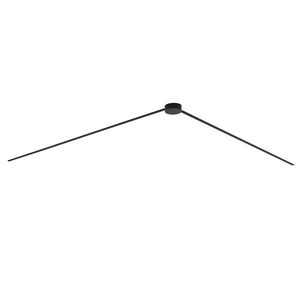 Moderní kolejnicový systém černý 1-fázový 400 cm s kulatým zdrojem - Magnetic obraz
