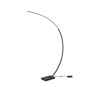Designová stojací lampa černá vč. LED stmívatelná - Dina obraz