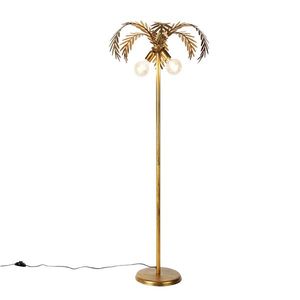 Vintage stojací lampa zlatá 156 cm 2-světlo - Botanica obraz